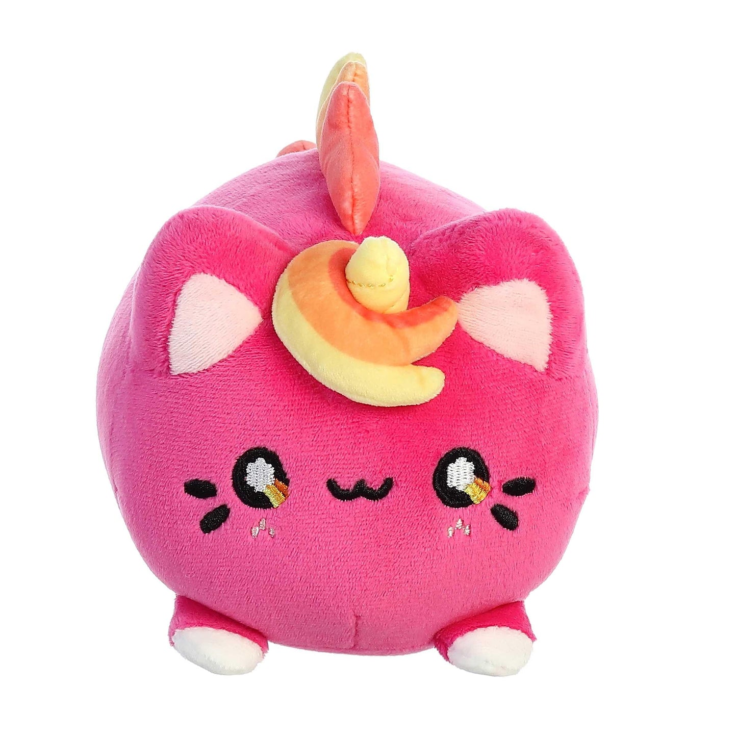 Aurora® Enchanting Tasty Peach® Berry Sunset Meowchi Stuffed Animal - Bright & Colorful Design - Showpiece Plush - Pink 7 Inches