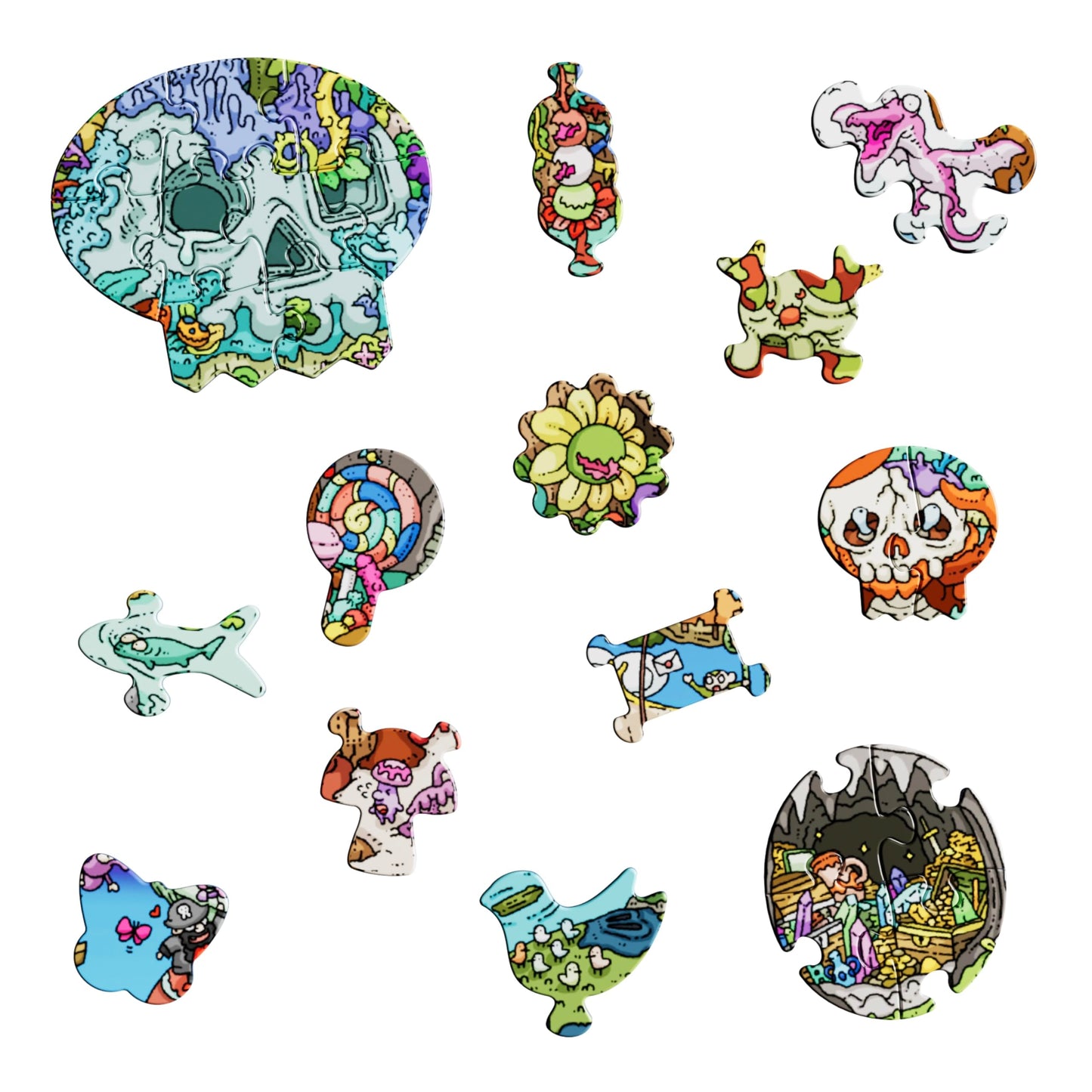 The Peckish Pirates 1000-Piece Jigsaw Puzzle by Magic Puzzle Company - Series Four, Multicolor Adventure for Puzzle Enthusiasts