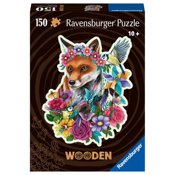 Ravensburger Colorful Fox 150 Piece Wooden Jigsaw Puzzle - 17512 - For Adults And Kids For Age 10 Years Up