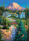 Buffalo Games 300 Piece Jigsaw Puzzle - Mount Rainier - Multicolor - Challenging Paper Puzzle for Adults, Finished Size 21.25 x 15.00