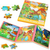 Magnetic Puzzles For Kids Ages 4-6, 20-Piece Travel Toys Dinosaur Toddler Puzzles Ages 2-4, Educational Learning Magnets, Ideal Road Trip Activities Toys For 2 3 4 5 6 Boys And Girls