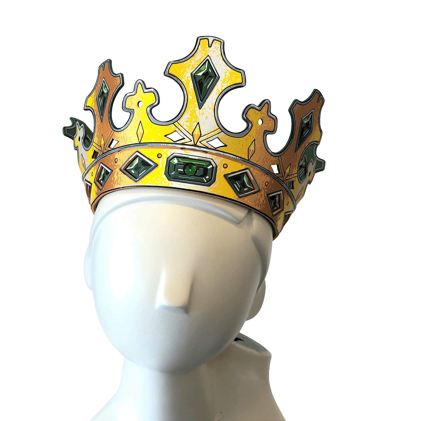 Liontouch - Kingmaker Crown | for Kids Aged 3+ Years - Size Adjustable | Medieval Pretend Play Toy for Boys in Durable Foam | Ro