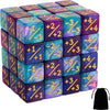48 PCS MTG Counter Dice Magic The Gathering Counters Status Tokens Starry Sky Life D6 Dice Set for MTG Cards Game Night Accessories (Turquoise&Lilac Navy&Purple)