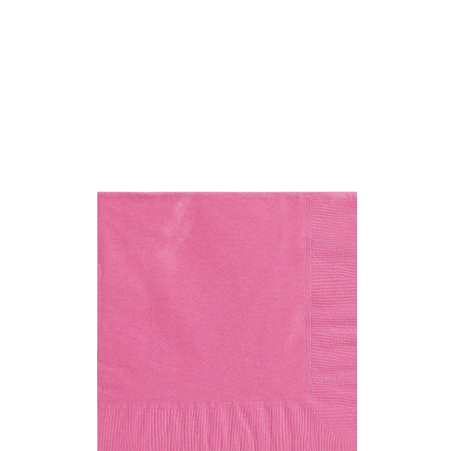 Amscan Beverage Napkins, 5' X 5', Bright Pink