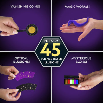 National Geographic Magic Kit - 45 Magic Tricks For Kids To Perform With Step-By-Step Video Instructions For Each Trick Provided
