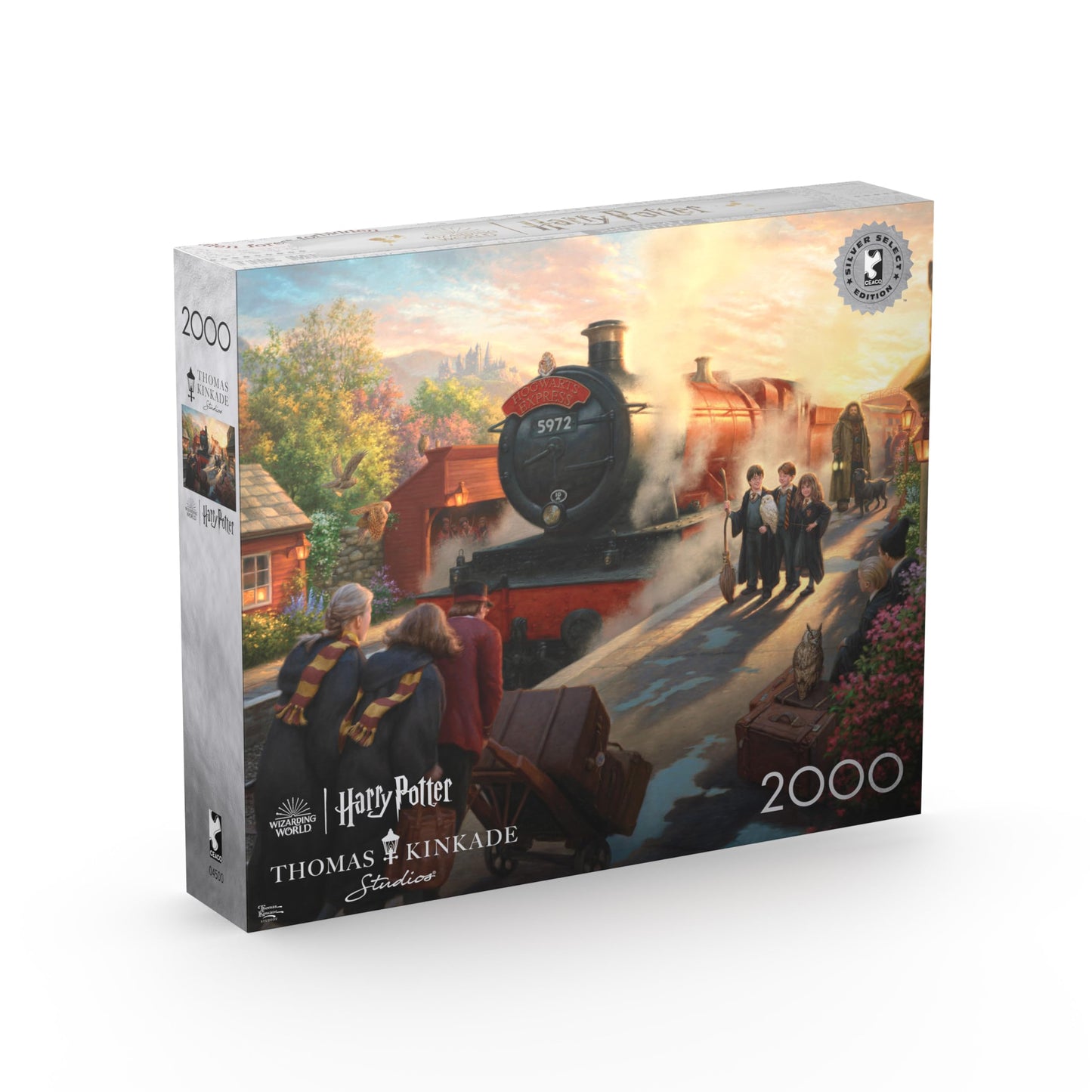 Ceaco - Silver Select - Kinkade - Harry Potter - 2000 Piece Jigsaw Puzzle For Adults -Challenging Puzzle Perfect For Game Nights