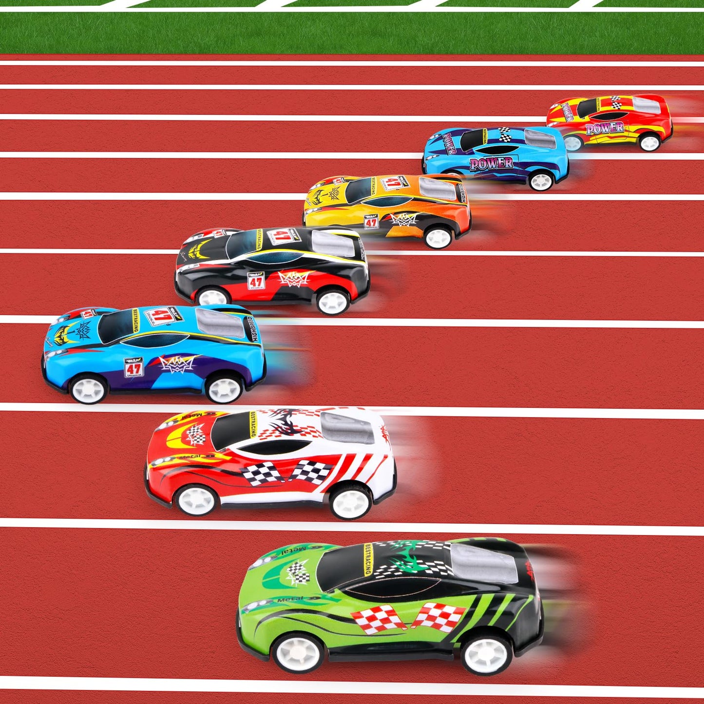 Adecortalk 28 Pcs Pull Back Cars For Kids, Mini Vehicles Toy Bulk Party Favor Racing Cars Toys For Toddlers Boys Girls Ages 3-8,