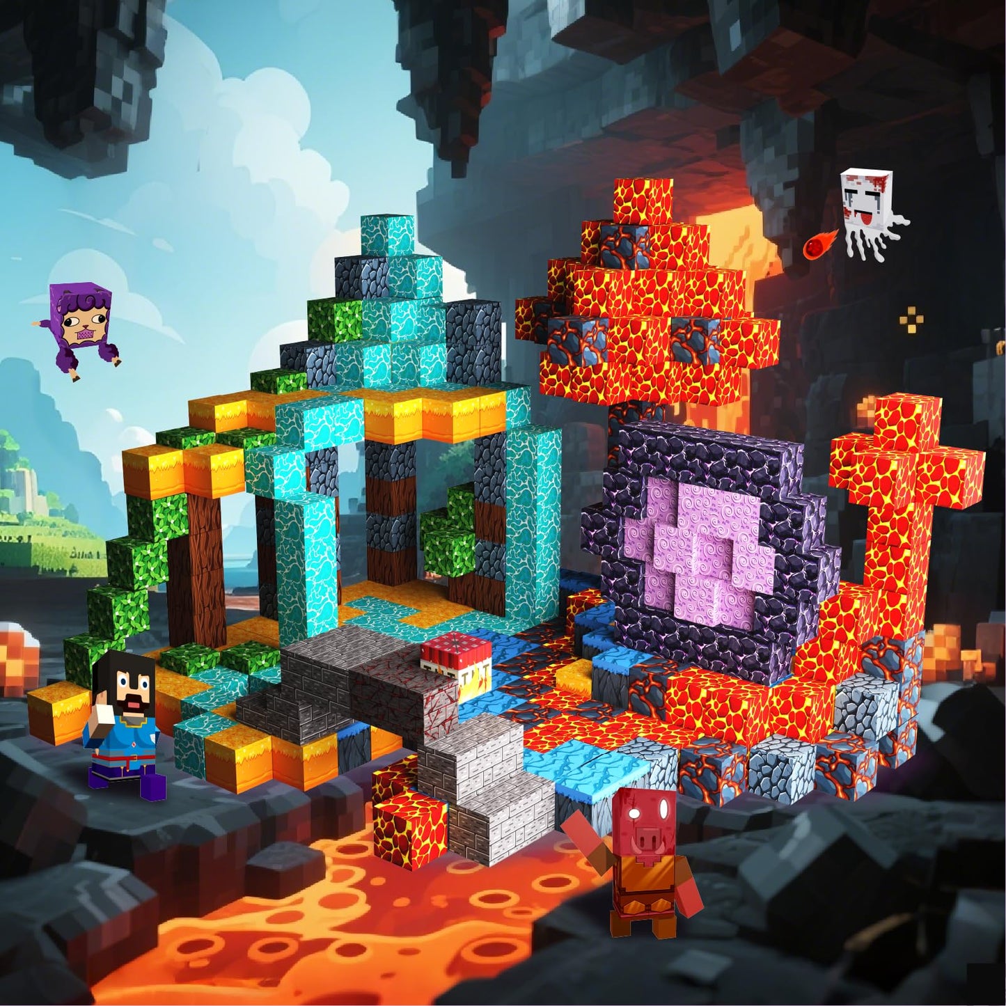 Magnetic Blocks 120PCS Magnetic Building Blocks for Kid 3+ Building Toys for Kid Boys Girls STEM Sensory Gift for Birthday