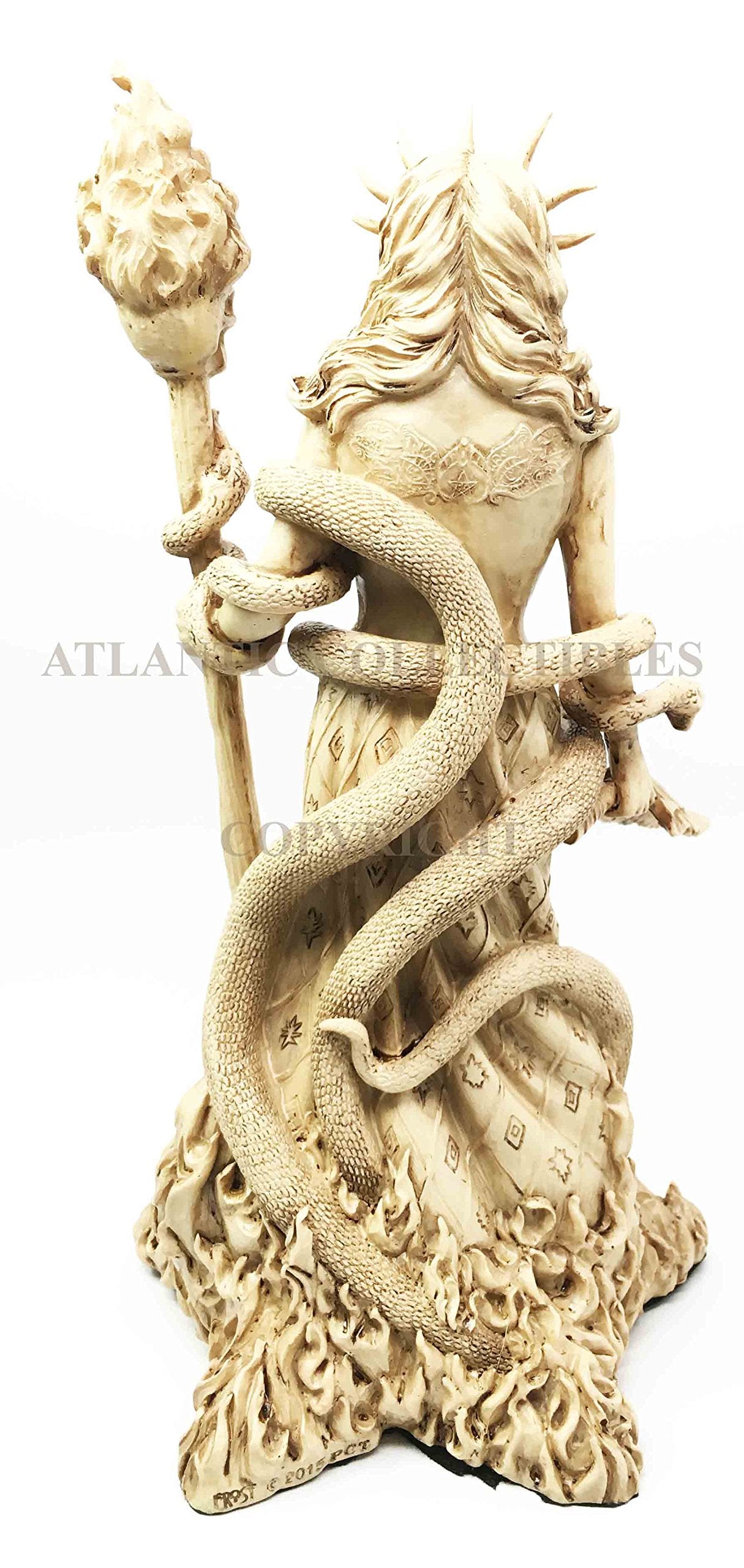 Ebros Greek Goddess White Sorceress Witchcraft Hecate Figurine Hekate Necromancy Deity Magic Powerful Pagan Witch