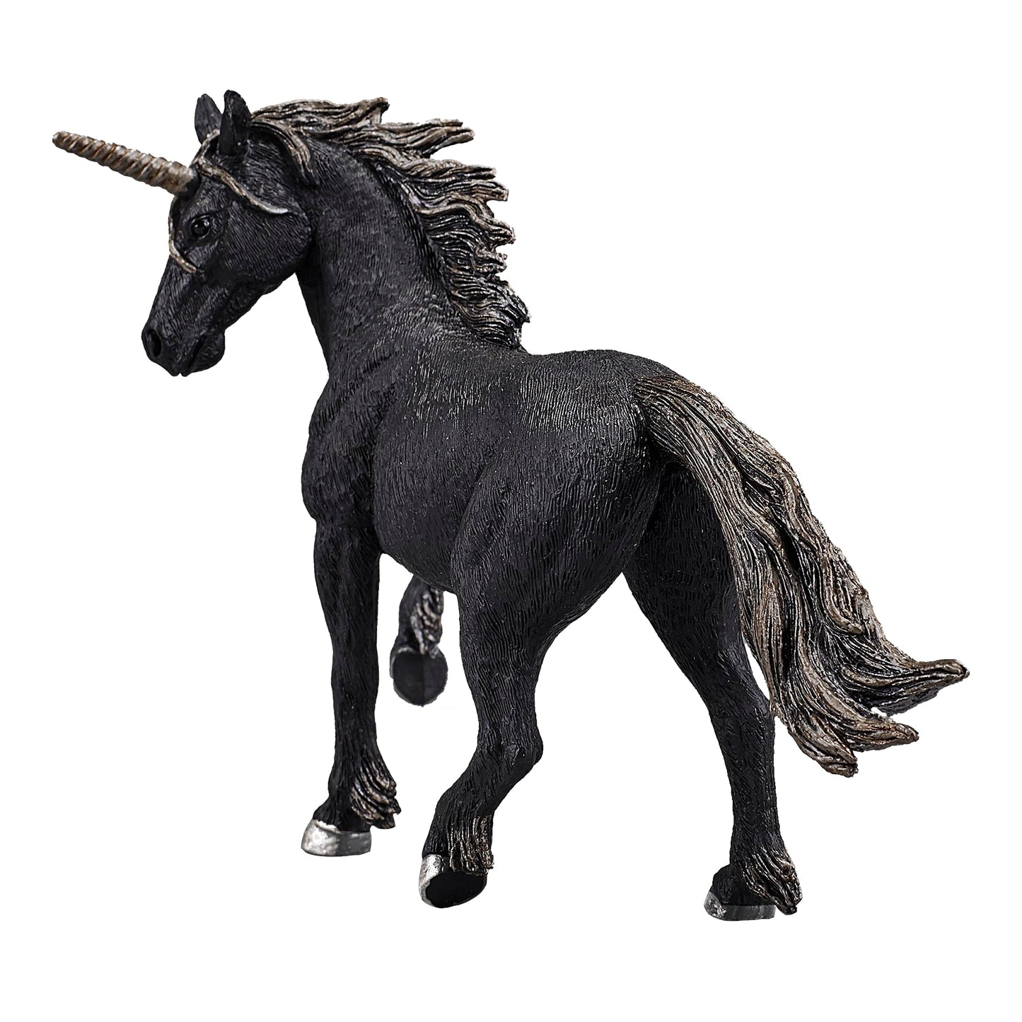 Mojo Dark Unicorn Realistic Fantasy Hand Painted Toy Figurine