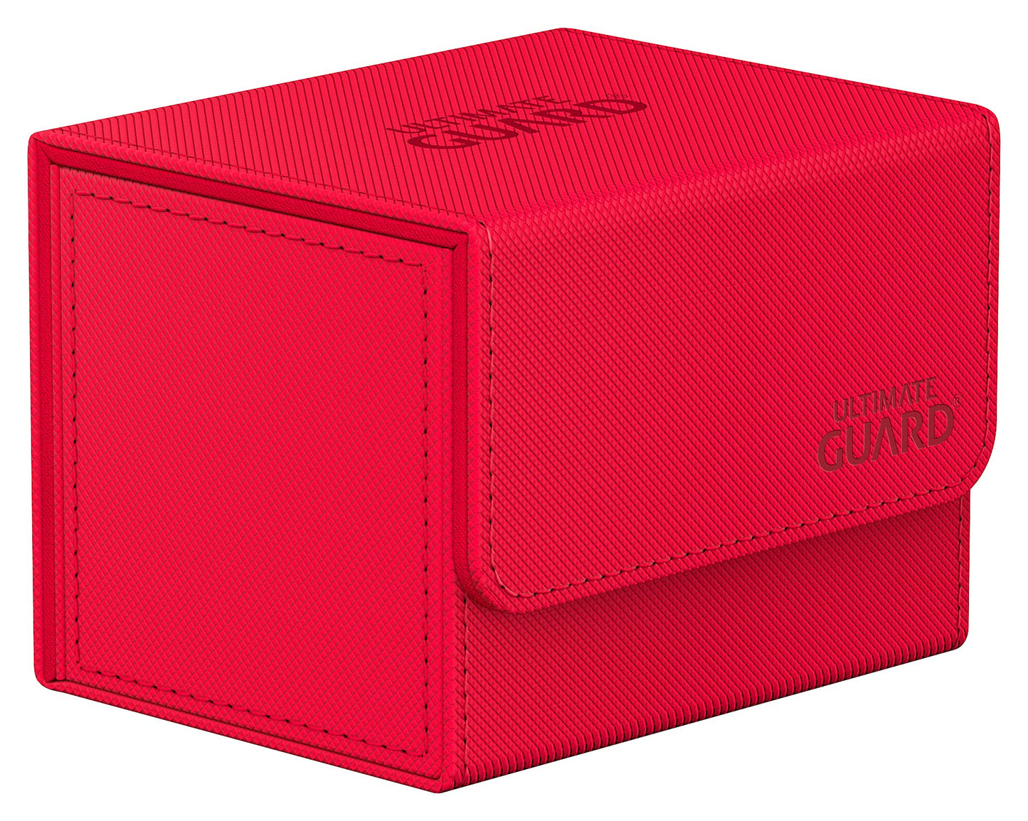 Ultimate Guard Sidewinder 100+, Deck Box For 100 Double-Sleeved Tcg Cards, Red, Magnetic Closure & Microfiber Inner Lining For Secure Storage