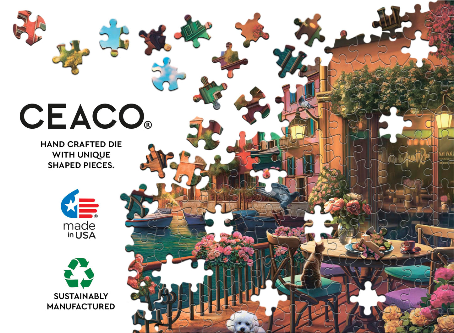 Ceaco - Sunset On Lake Como - 1000 Piece Jigsaw Puzzle