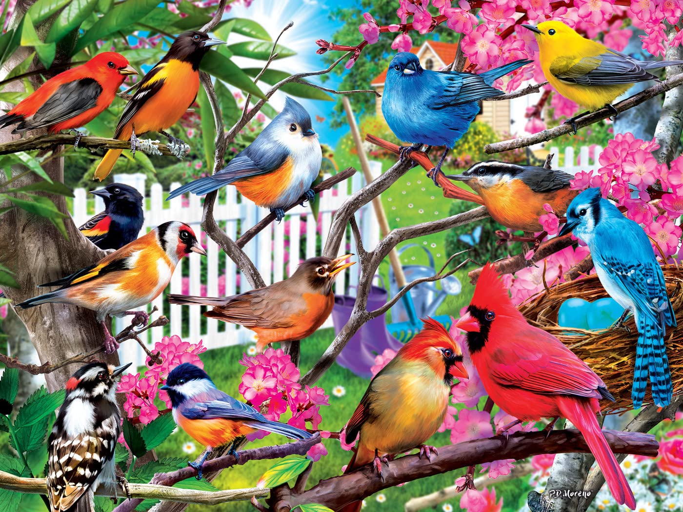 MasterPieces 300 Piece EZ Grip Jigsaw Puzzle - Hidden in The Branches - 18x24