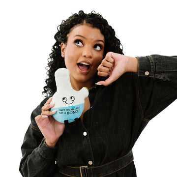 Punchkins Bong Plushie - Cant We All Just Get A Bong Punny Plush, Gift for Smokers, Funny Plush Toy for Gifting