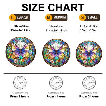 Wooden Puzzle for mature-themeds-Colorful Butterfly Wooden Puzzle Unique Shape Advanced Wooden Jigsaw Puzzle for mature-themed Wood Puzzles Challenge Wooden Jigsaw Puzzle (M-11.4 * 11.4in-200pcs)