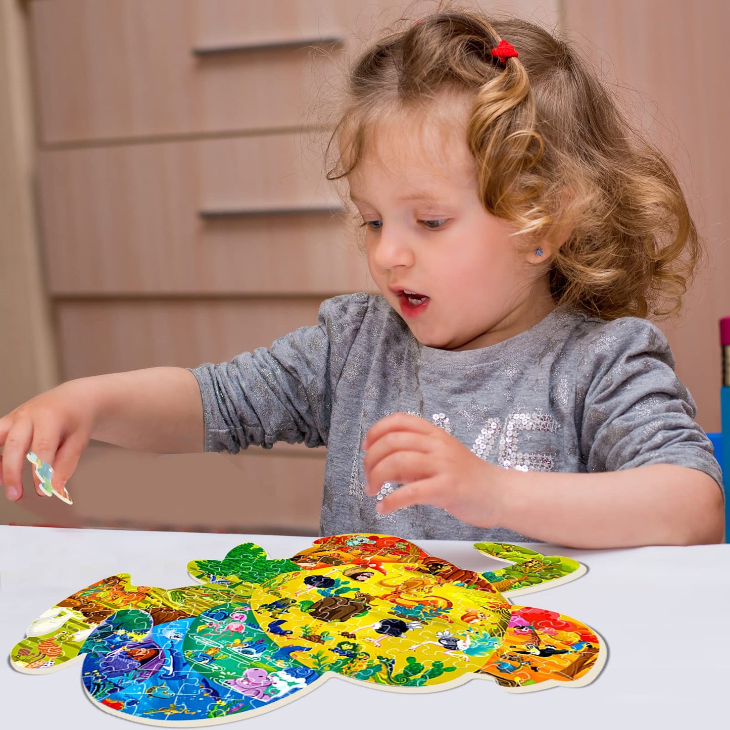 Kids Puzzle For Kids Ages 4-8, 8-12 And Teens, 96 Piece Koala Shaped Animal Jigsaw Large Puzzles For Boys Girls Ages 8-10, Fun Game Learning Puzzle Toys For Children Kids Christmas Birthday Gifts