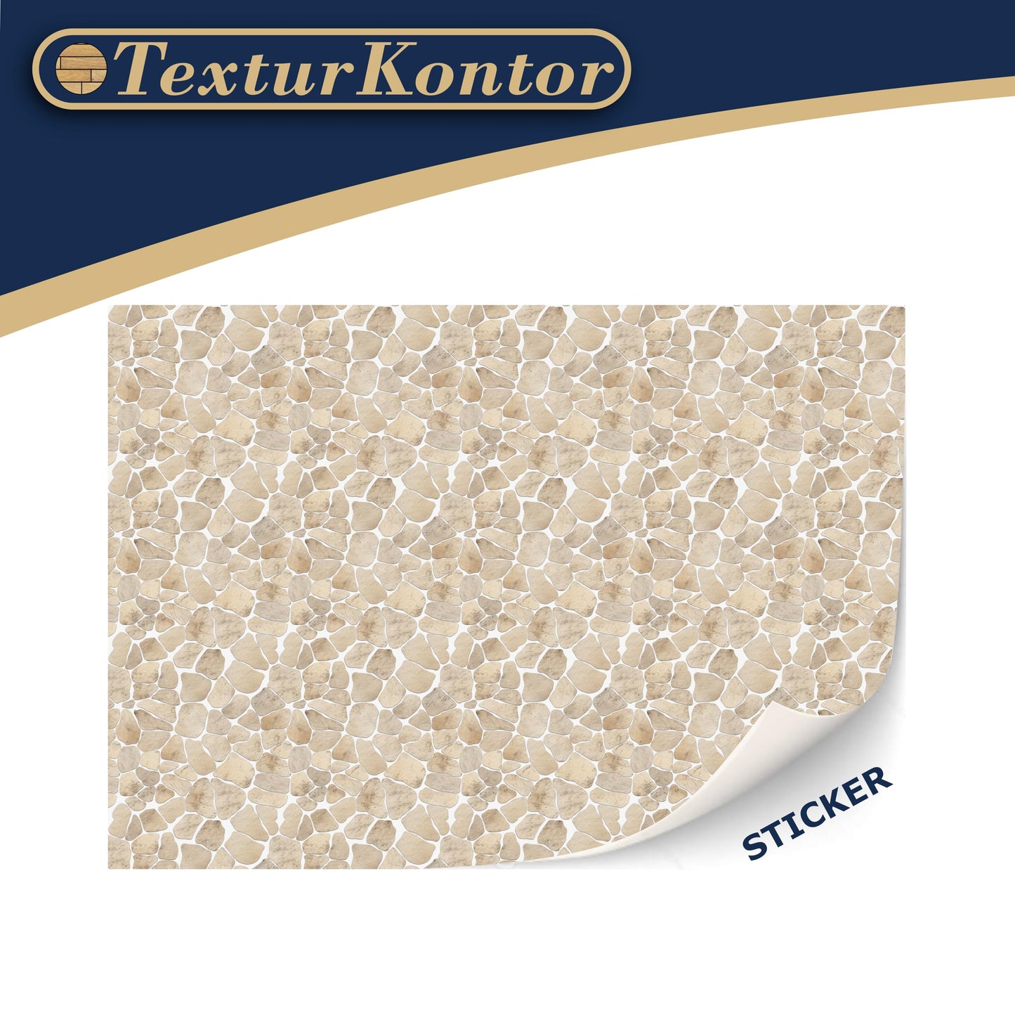 3 Sheets Self Adhesive Floor Tiles For Dollhouse 1:12 Scale (Sandstone Mosaic)