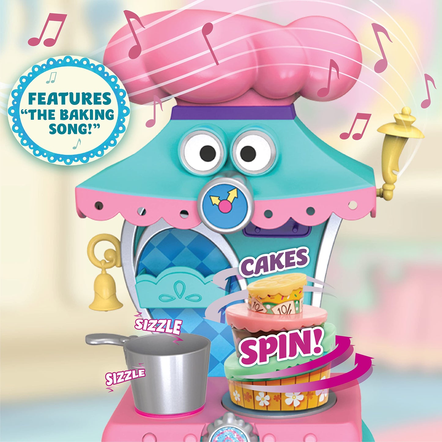 Disney Junior Alice’s Wonderland Bakery 10-inch Doll & Oven Set, Multi-color Kids Toys by Just Play, Ages 3+