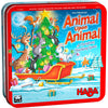 HABA Animal Upon Animal Christmas Limited Edition Wooden Stacking Game - Multi-color, Collector's Tin, Model HAB305732