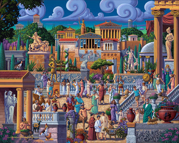 Dowdle Jigsaw Puzzle - Greece - 1000 Piece