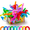 Joyin 18 Pack Pop Tubes, Sensory Toys(Small) Fidget Tubes Party Favors - 9 Colors, Connectable And Extendable For Stress Relief - Perfect For Party, Classroom Exchange, School Reward