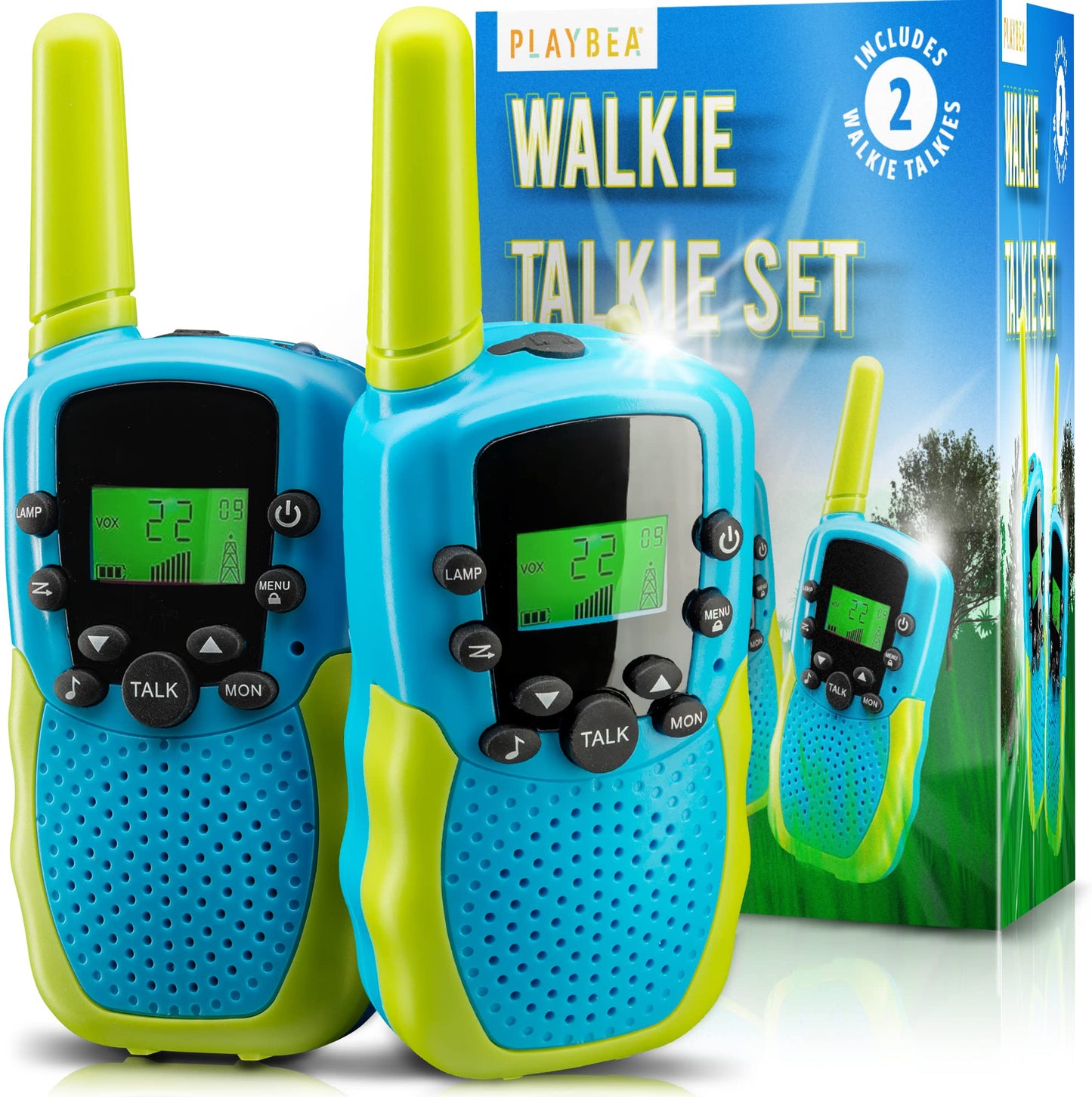 Walkie Talkies For Kids - 22 Channels - 3 Miles Range Kids Walkie Talkie For Kids | Walkie Talkie Kids Toys For Kids | Girl Toys For Girls Toys | Boy Toys For Boys Toys | Kids Walkie Talkies 2 Pack