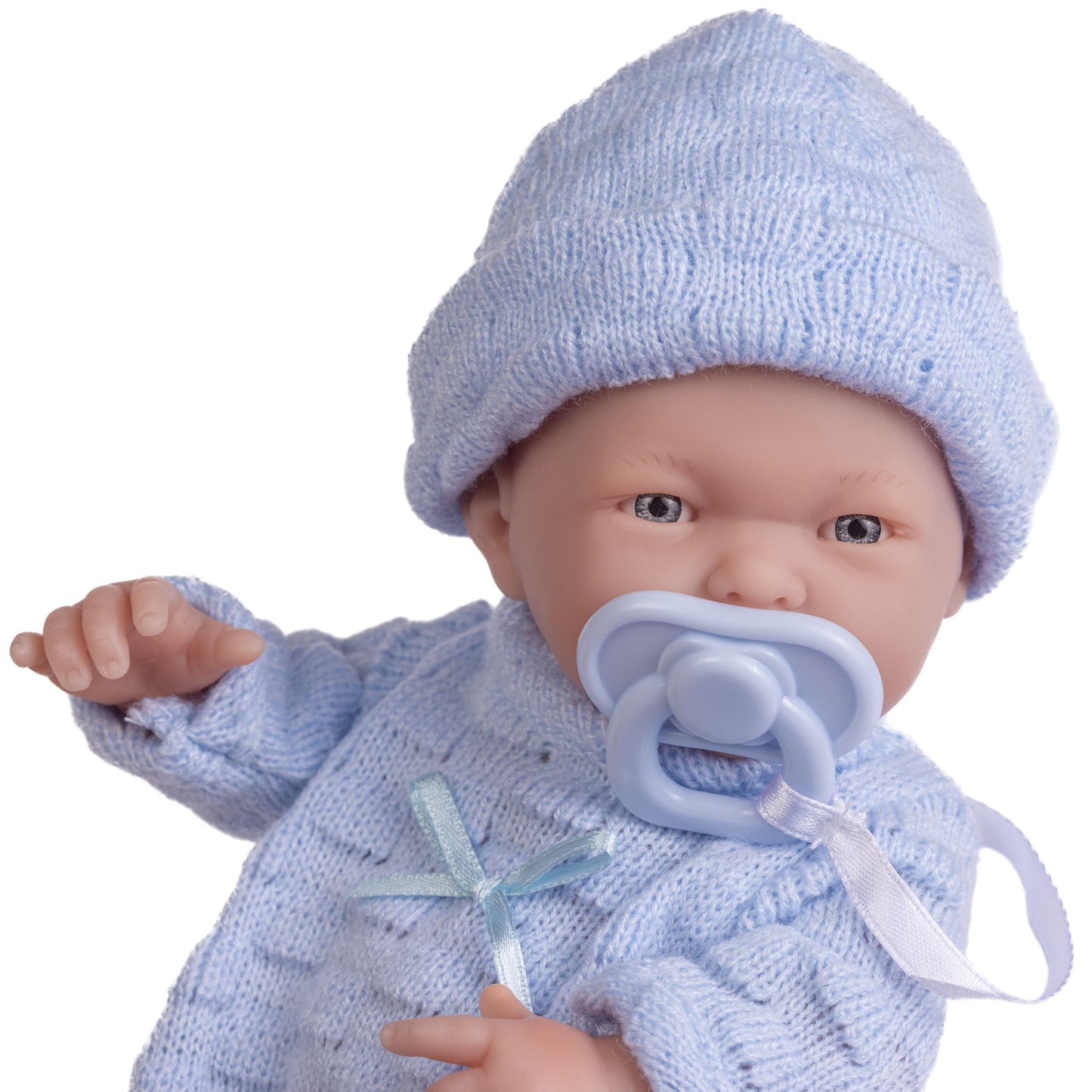 Jc Toys - Mini La Newborn First Day | Anatomically Correct Real Boy Baby Doll | 9.5' All-Vinyl | Includes Knit Outfit, Hat And Pacifier | Designed By Berenguer | Ages 2+