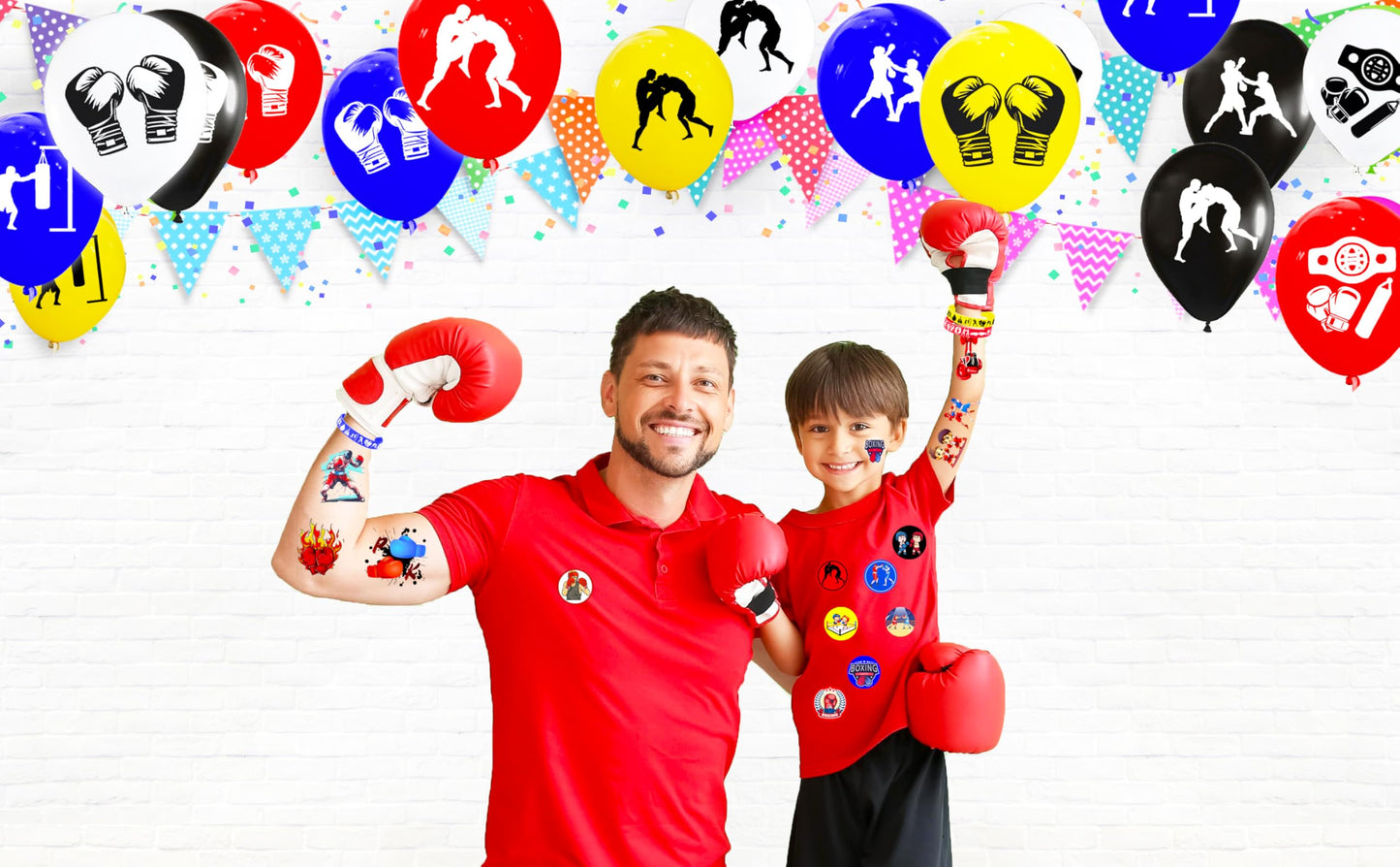 CupaPlay 24PCS Boxing Rubber Bracelets - Suitable for Boxing Fan Sports Match Themed Party Supplies Decorations Birthday Baby Sh