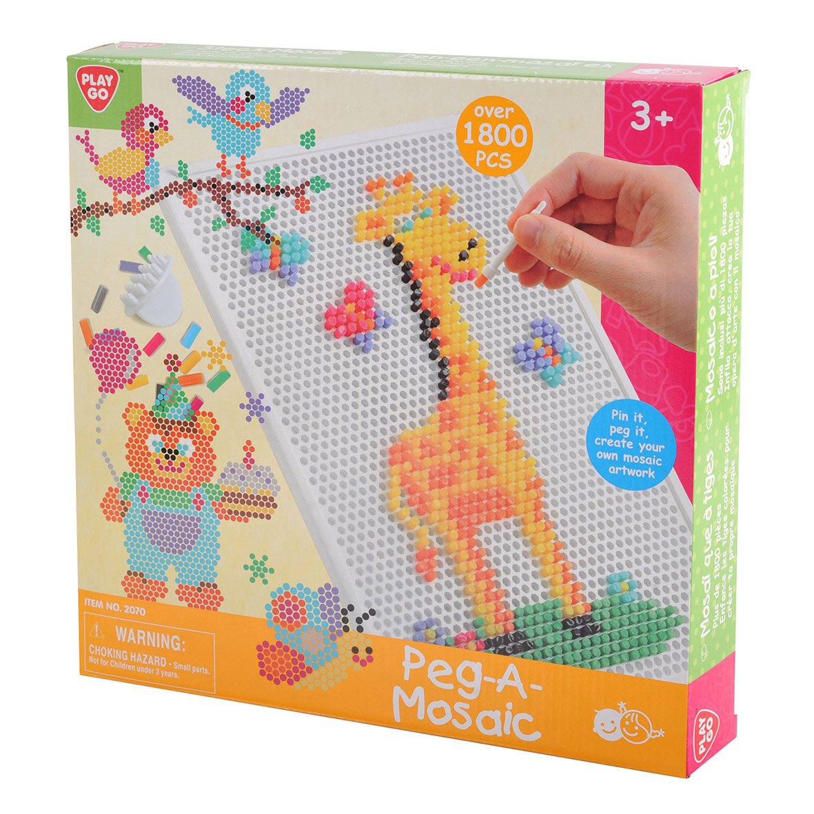 Playgo Peg-A-Mosaic Over 1800 Piece Game