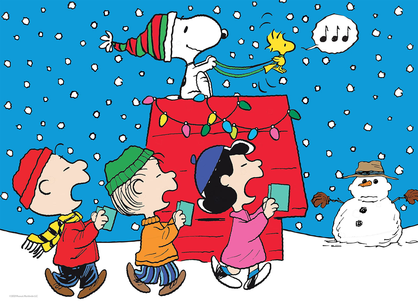 Ceaco - Peanuts - Holiday - Snoopy And The Singers - 100 Piece Jigsaw Puzzle
