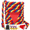 Outdoor Yard Games 40FT Tug of War Rope for Kids mature-themed Field Day Family Reunion Birthday Party Games Halloween Carnival Games Outside Lawn Yard Games Fun for Team Building Activities Tricolor
