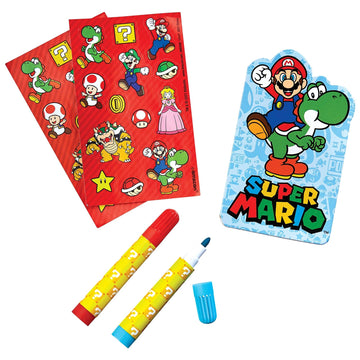 Stationery Set (5'' X 3'') - Pack Of 5 - Colorful Gluebound Notebook, 2 Sticker Sheets & 2 Markers