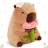 Achwishap Capybara Plush,Cute Plushies Capybara Stuffed Animals,Capybara Plush Toys,Kawaii Plushie Stuffed Toy With Flower Plush
