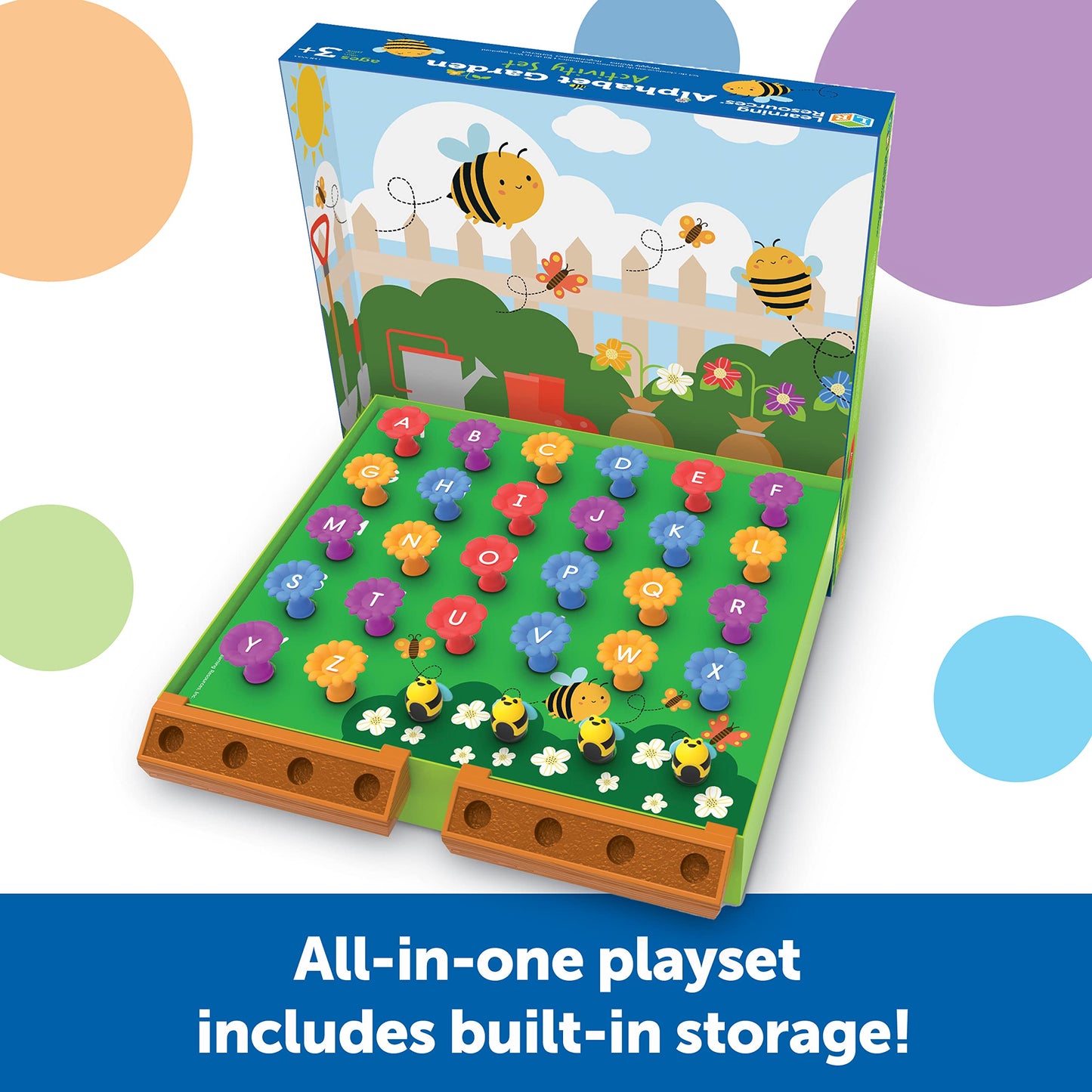 Learning Resources Alphabet Garden Activity Set, Educational Indoor Games, Preschool Alphabet, Toddler Brain Toys, Toddler Presc