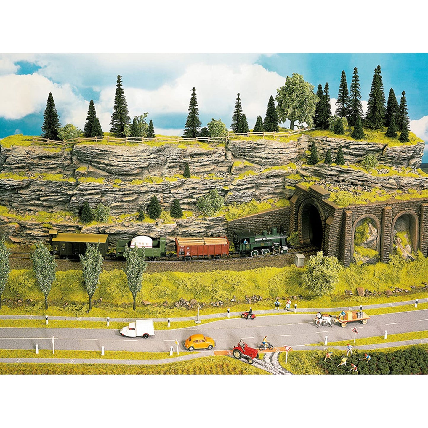 Noch 58480 Stratified Rock Wall G,0,H0,Tt,N,Z Scale Model Kit