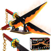 Jorumo Demon Slayer decorative replica blade Building Set 82in Double cutting edge Tengen Uzui decorative replica blade Building Block with Stand Handmade Cosplay Anime decorative replica blade Toy Building Set for Collecting and Gifting 1478Pcs