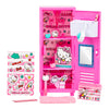 REAL LITTLES Hello Kitty® Micro Locker with 15+ Tiny Surprises - Customize & Decorate, Multicolor Micro Stationery Set