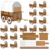 Motipuns 3D Western Covered Wagon Craft Kit Kids Toy Wagon for Vbs Vacation Bible School Supplies Decoration Craft Kits and Acti