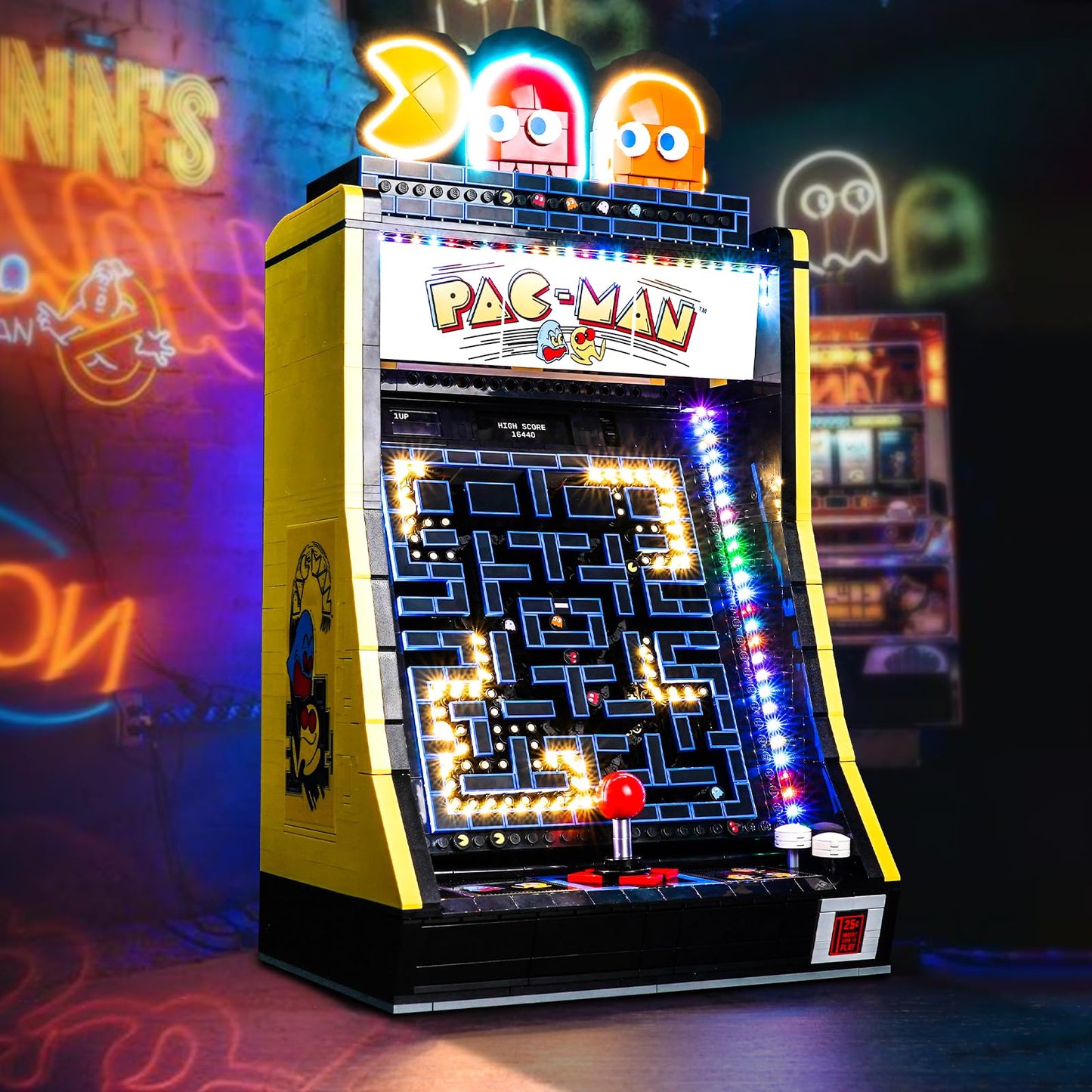 BrickBling LED Light Kit Compatible with Lego PAC-Man Arcade, Creative Lighting Compatible with Lego 10323-No Model