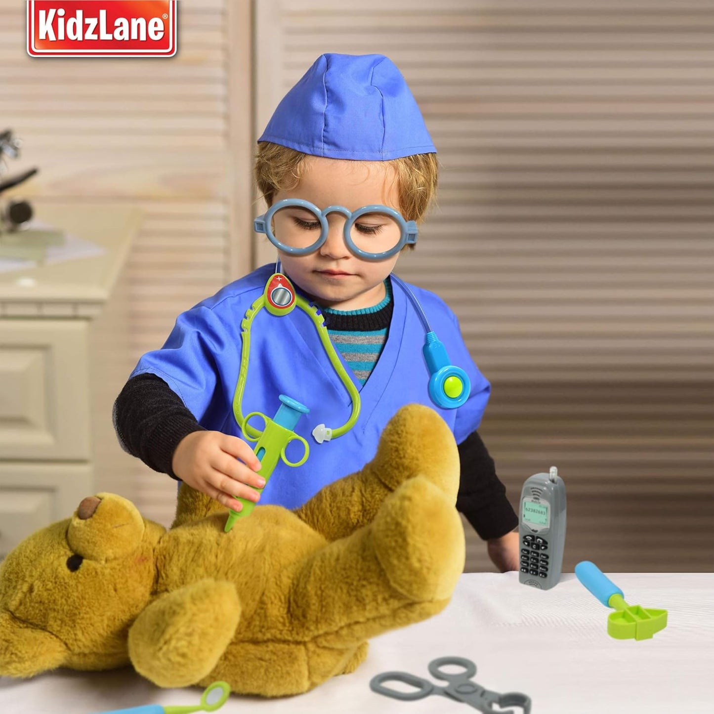 Kidzlane Doctor Kit for Kids | Kids Doctor Playset with Electronic Stethoscope | Toy Medical Kit for Kids | Pretend Play Doctor
