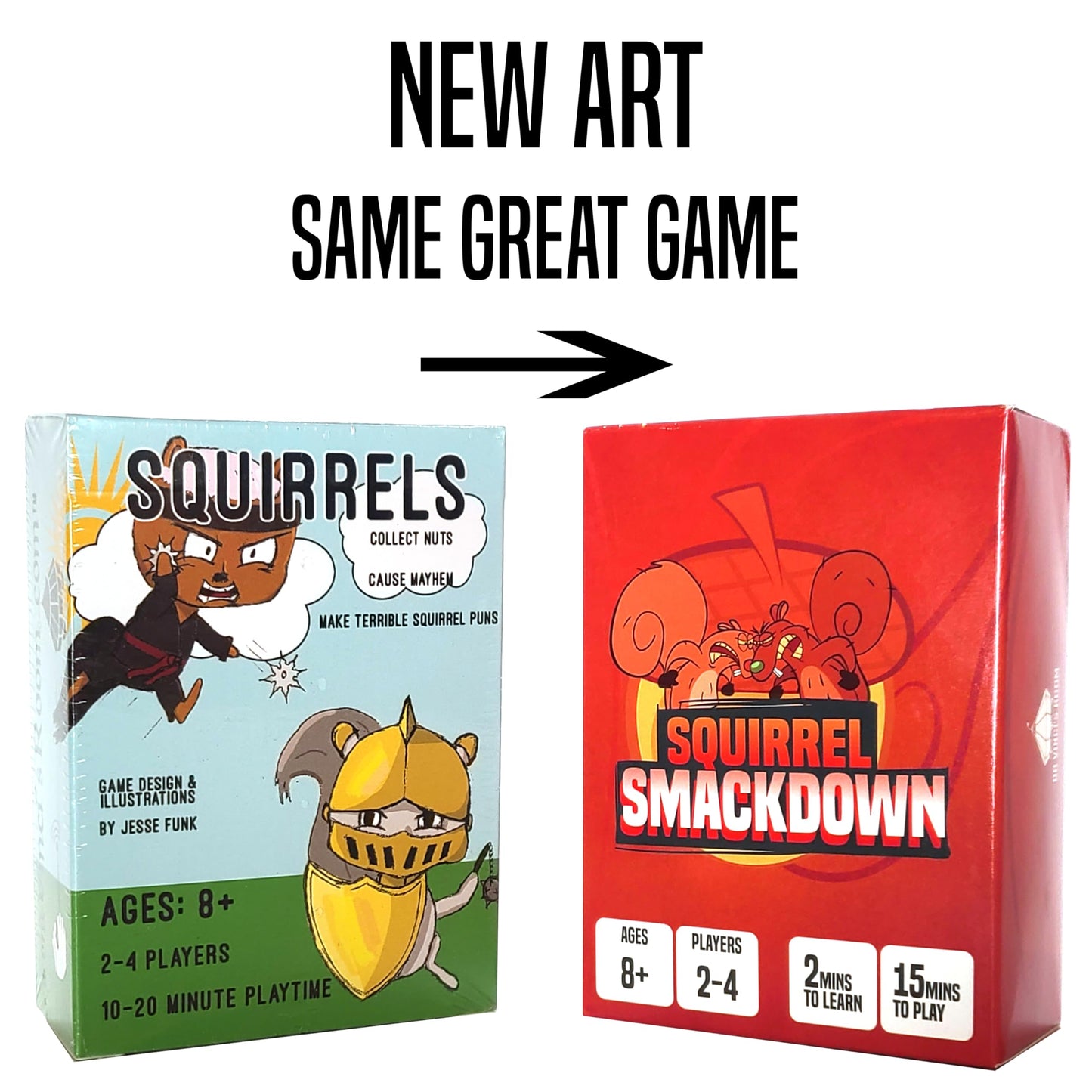 da Vinci's Room Squirrel Smackdown - The Fast Paced Strategy Card Game for 2-4 Players | Card Games for Kids 8-12 Teens or mature-themed Family Game Night