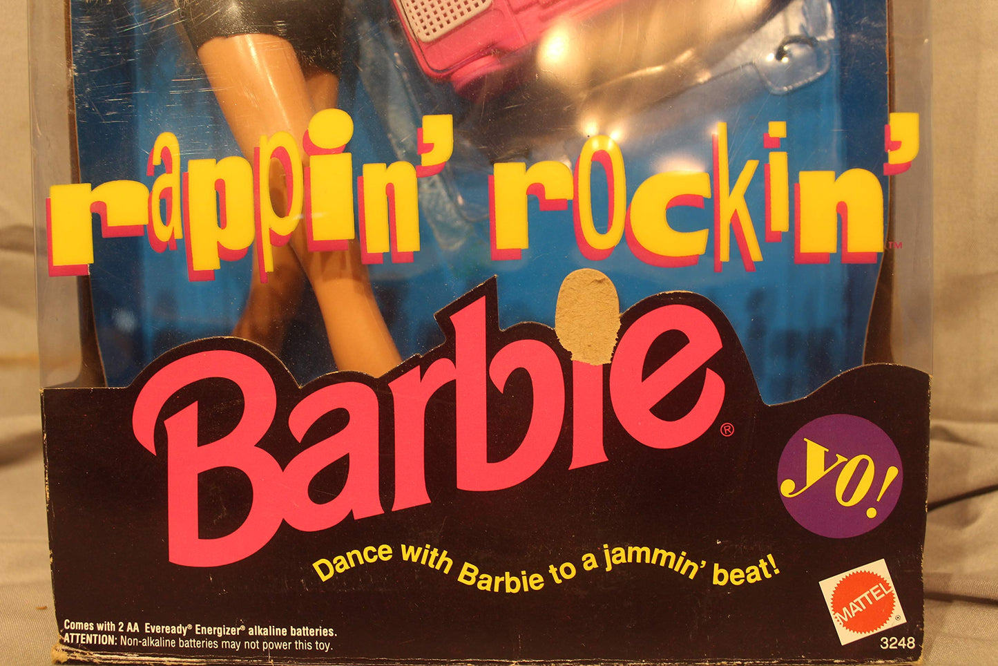 Rappin' Rockin' Barbie Doll W Working Boom Box (1991)