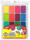 Perler Beads Multicolor Assorted Mini Beads Tray for Kids Crafts, 16000 pcs