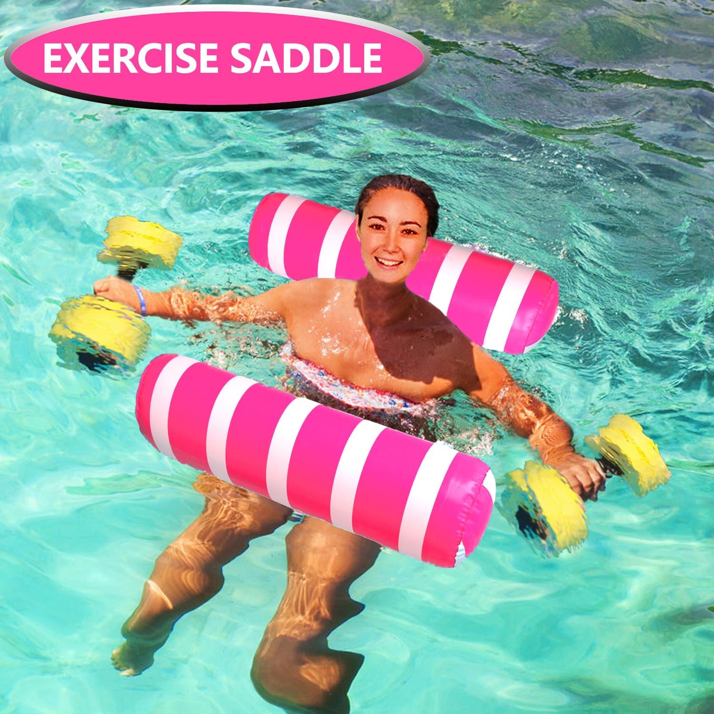 3 Pack Inflatable Pool Floats Adult Size Water Hammock,Floats For Swimming Pool,4-In-1 Multi-Purpose Pool Floating Toys,Pool Raf