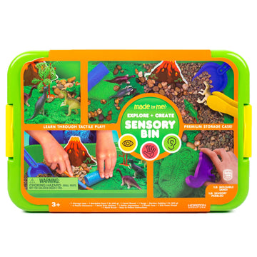 Made By Me Explore + Create Dino Galaxy Sensory Bin, Fun Sensory Bins for Toddlers 3+, All-in-One Tactile Sensory Toys & Dino-Mi