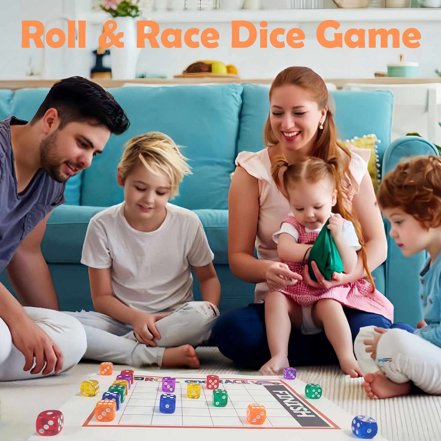 60 Pieces 16Mm Dice Set, 6 Sided Standard Game Dices With Portable Box For Board Games,Worker Placement,Math Activities(Transluc