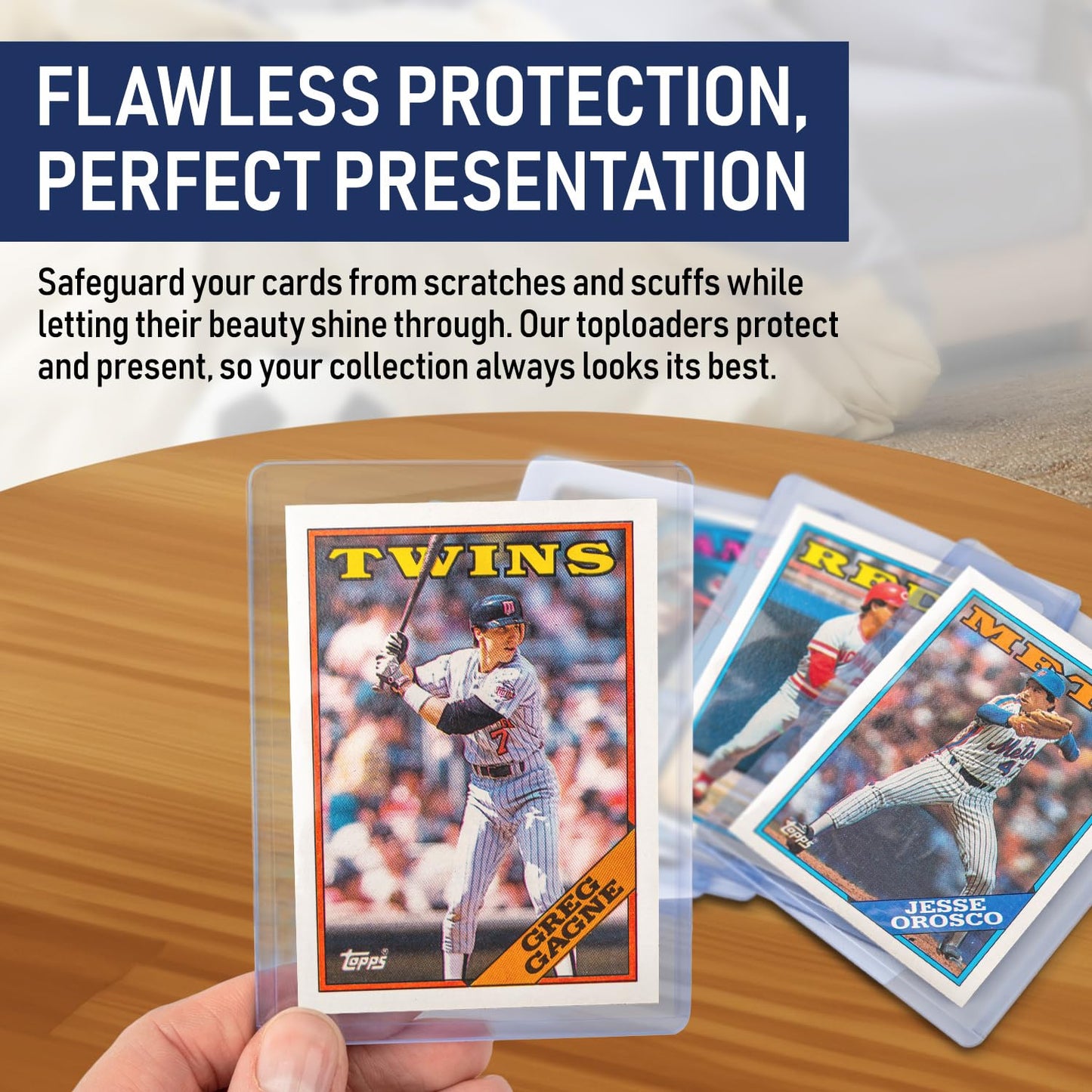 enhanced Seamless 20PT - 360PT Thick Top Loaders for Cards | Top Loader Card Holder Baseball Card Sleeves Hard Plastic Hard Trading Cards Sleeves TCG Sports Sleeve Hards Toploader Clear Plastic.