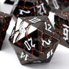 Soar Forge Metal Dice for DND - Beautiful Glitter Cracks Set Compatible with Dungeons and Dragons and Other RPG, Dice for D&D (G