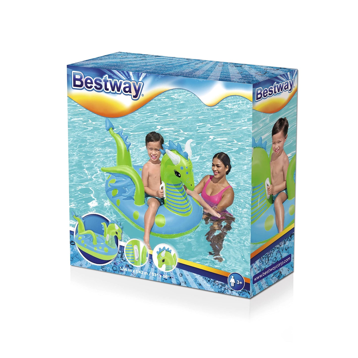 H2Ogo! Fantasy Dragon Kids Ride-On Pool Float