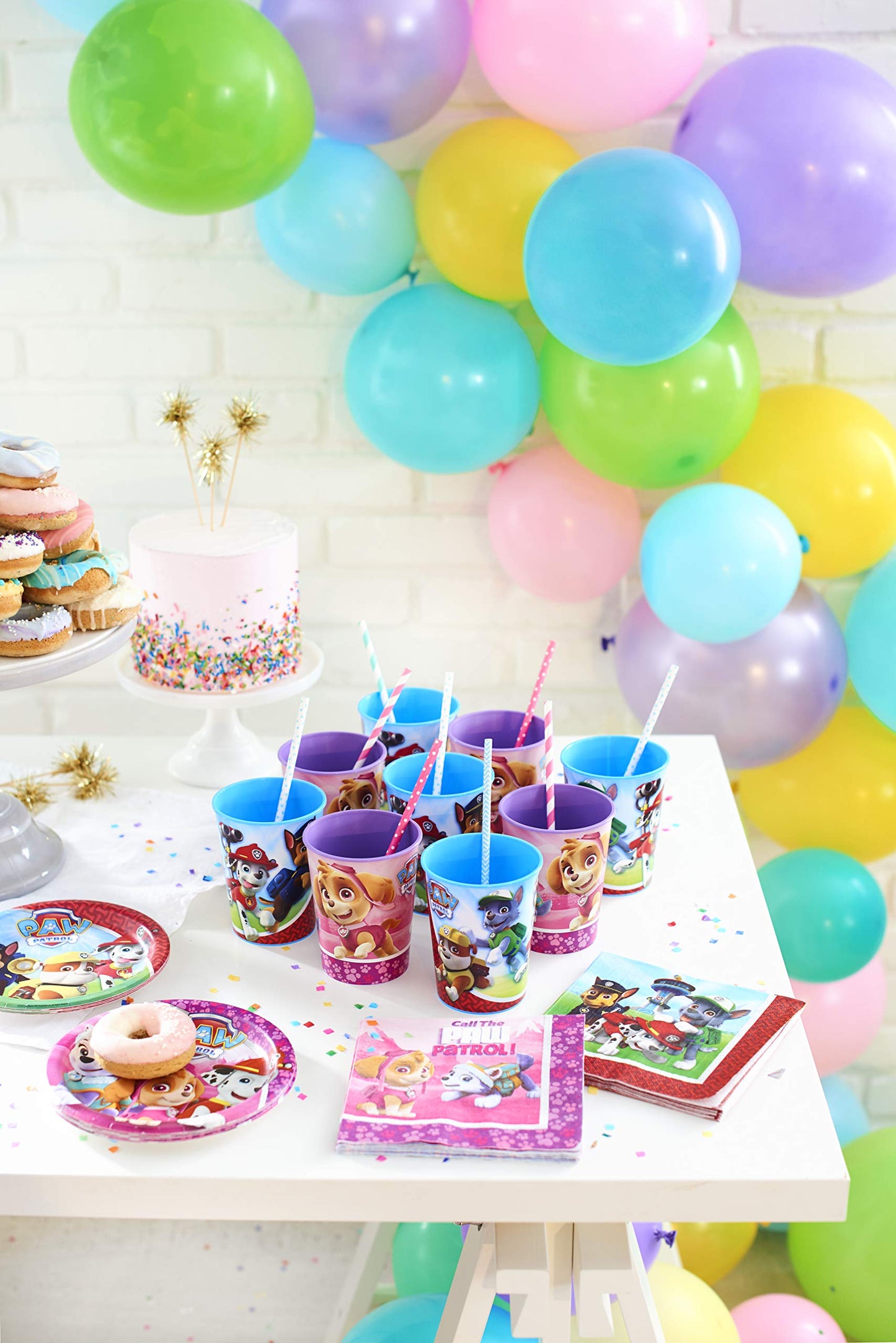 American Greetings Paw Patrol Party Supplies, 16 Oz. Reusable Plastic Party Cups (12-Count)